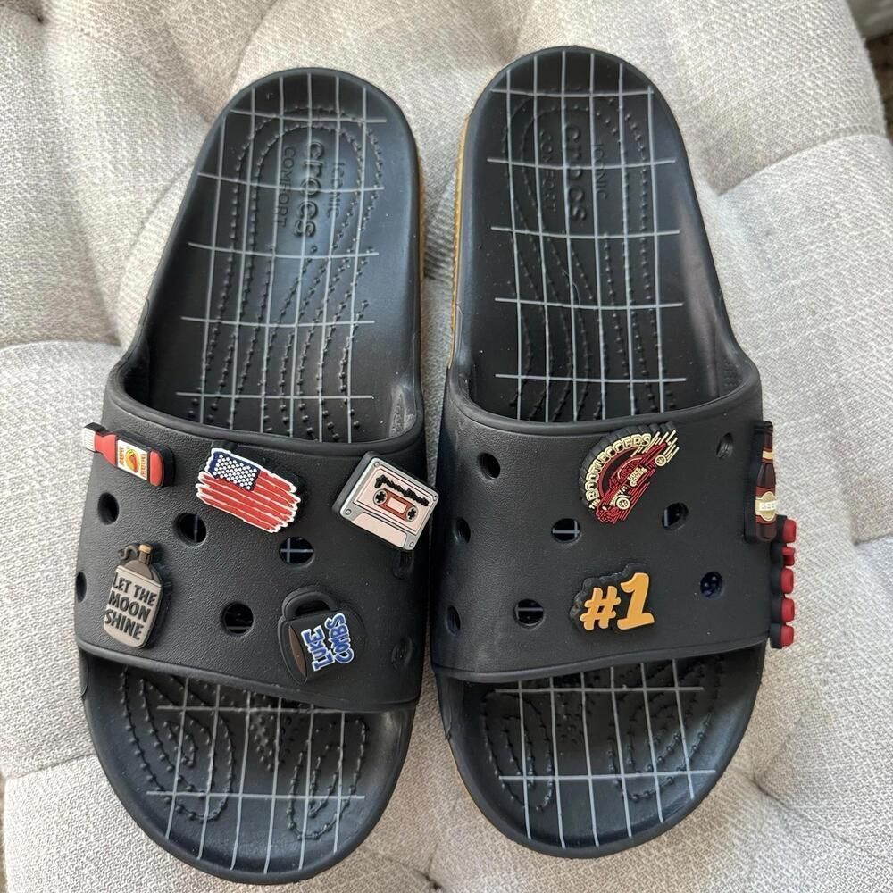 LUKE COMBS X CROCS CLASSIC BOOTLEGGER SLIDE Men's 8 Womens Sz 10
